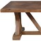 Homeroots 84" Natural Solid Wood Trestle Base Dining Table 606258 - alternate 7