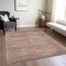 Homeroots 9' X 12' Brown And Copper Abstract Washable Indoor Outdoor Area Rug 618284 - alternate 5