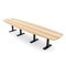 Skutchi Designs Arc Boat Conference Table With Power, 48 in W, 168 in L HAR-ABOT-48X168-T.BK-K525-NA - alternate 1