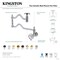 Kingston Brass Wall Mount Pot Filler Faucet, Polished Chrome KS2101RX - alternate 3
