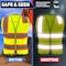 Neiko X-Large High Visibility Safety Vest, 3 Pockets and Zipper, Neon Yellow, Adult 53991A - alternate 5