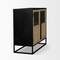 Homeroots 18in Black Iron and Metal Accent Cabinet With Two Doors 727719 - alternate 8
