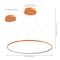 Jonathan Y Brice 35" Modern Contemporary Metal Round Dimmable Integrated LED Pendant, Orange JYL7220G - alternate 10