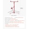 Vevor 16ft Drywall Lift 150 lbs Sheetrock Hoist Adjustable Arm Lockable Wheels Red LG-022 - alternate 5