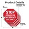 Signmission Stop Door for Emergency Use Only, 6 inch X 6 inch, Vinyl Decal, 5PK OC-D-5PACK-6-279 - alternate 4