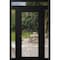 Vdomdoors Front Exterior Prehung Metal-Plastic Door Clear Glass / MANUX 8666 Matte Black / Office Commercial MANUX8666EXD-BLK-W16+36+16xH80+12-LH-I - alternate 1