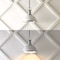 Jonathan Y Homer 13" 1-Light Modern Industrial Metal LED Dome Pendant, Chrome/White JYL9536C - alternate 7