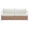 Homeroots 73" White Polypropylene Sofa 667658 - alternate 1