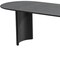 Homeroots 79" Black Solid Wood Double Pedestal Base Oval Dining Table 712130 - alternate 4