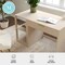 Martha Stewart Kayden Single-Drawer Desk w/2 Tier Shelf in Light Natural w/Brushed Gold Hardware KHO-23042-TBSF-LNT-GLD-MS - alternate 5