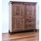 Homeroots 55" Brown Solid Wood Three Drawer Gentlemans Chest 524577 - alternate 5