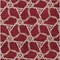 Homeroots 5' X 8' Burgundy And Gold Geometric Washable Indoor Outdoor Area Rug 613471 - alternate 6