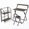Homeroots Black and Brown Wood and Steel Office Chair 568252 - alternate 5