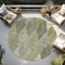 Homeroots 8' Olive Green Gray And Ivory Round Argyle Washable Indoor Outdoor Area Rug 613713 - alternate 4