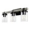 Jonathan Y Bungalow 22.75" 3-Light Iron/Seeded Glass Rustic Farmhouse LED Vanity Light, Black/Gray Oak Wood Fini JYL7509B - alternate 7