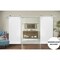 Sartodoors Sturdy Double Barn Door with Hardware, Planum 0010 White Silk, 13FT Rail Hangers Heavy Set, Modern PLANUM0010DB-S-WS-36 x 84 (2* 18x84) - alternate 6