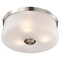 Nuvo Lune, 3 Light Flush Mount, Brushed Nickel Finish, Etched White Glass 60/8220 - alternate 5