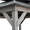 Sunjoy 10x12 ft. Wood Gazebo, Outdoor Patio Steel Hardtop Gazebo, Black A102032601 - alternate 6