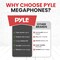 Pyle 40W Megaphone Speaker PA Bullhorn with Built-In Siren, Bluetooth, Adjustable Volume Control & PMP42BT - alternate 3