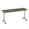 Correll Rectangle Premium Sit To Stand HPL Flip Top Table, 72 in W, 28 in to 38 in H, Particleboard Top FTS3072-52-14-52 - alternate 1