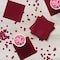 Touch Of Color Burgundy Beverage Napkins 3 ply, 5"x5", 500PK 573122B - alternate 2