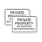 Signmission Private Property No Hunting No Trespassing, 18'' X 24'' 2 Signs, Heavy Gauge Aluminum, 2PK A-1824-2PACK-2818 - alternate 1