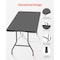Vevor Folding Portable Camping Table Oxford Outdoor Picnic Square Table 4 Cup Holders GV-BZ2 - alternate 3