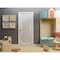 Sartodoors Solid French Door 18 x 80in, Planum 0888 Painted White W/ Frosted Glass, Sgl Panel Frame Trim PLANUM0888ID-BEM-18 - alternate 1