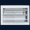 Sierra Grates 8 in. H X 12 in. W 2-Way 45 Degree Louvered, Steel, White Sidewall / Ceiling Register TWC812-WHT - alternate 4