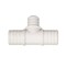 Everflow 3/4'' x 3/4'' x 1/2'' PEX Barb Reducing Tee Pipe Fitting; Plastic Poly Alloy PK PPRT1134-10 - alternate 4
