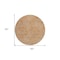 Homeroots 8' Copper And Beige Round Abstract Washable Indoor Outdoor Area Rug 599744 - alternate 3