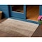 Homeroots 3' X 5' Brown And Beige Ombre Washable Indoor Outdoor Area Rug 581798 - alternate 1