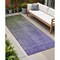 Homeroots 8' Runner Olive Green and Purple Ombre Washable Non Skid Indoor Outdoor Runner Rug 563719 - alternate 1