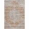 Homeroots 8' X 10' Copper And Beige Floral Washable Indoor Outdoor Area Rug 605082 - alternate 4