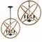 Jonathan Y Soka 4-Light 20" Adjustable Globe Metal/Rope LED Pendant, Black/Brown JYL9041A - alternate 5