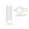 Hhip Dasqua 4in T-Shaped Ruler With Marked Holes 1804-5333 - alternate 3