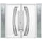 Vdomdoors Steel Double Doors Deux 6500 White 2 Sidelight Exterior Windows Stainless Inserts Single Modern Pai DEUX6500DEXD-WS-RH-W14+72+14 x H80 - alternate 1
