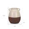 Homeroots 11" Brown And Cream Ceramic Amphora Table Vase 608356 - alternate 3
