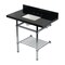 Kingston Brass 36-Inch Black Granite Console Sink with Brass Legs and Shelf, 8-Inch, 3-Hole KVPK36KBSQB1 - alternate 1