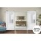 Sartodoors Sliding Double Barn Doors with Hardware, Lucia 22 White Silk with Frosted Opaque Glass, 13FT Rail LUCIA22DB-S-BEM-64 x 84 (2* 32x84)-Frosted Glass - alternate 6