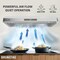 Anzzi 36-Inch 600 CFM 4-Speed Stainless Steel Under Cabinet Convertible Residential Range Hood RH-AZ0391TSS - alternate 9
