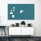 Ghent Fabric Bulletin Board, Satin Aluminum Frame, 4’H x 7’4"W, Teal AT47F97 - alternate 3