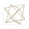 Homeroots 7" Gold Metal Open Geometric Tabletop Sculpture 635380 - alternate 3