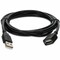 Add-On Addon 5 Pack Of 4.57M (15.00Ft) Usb 2.0 (A) Male To Female Black, PK5 USBEXTAA15-5PK - alternate 3
