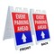 Signmission Event Parking Ahead With Up Arrow, A-Frame & 2 Decals Installed, Heavy-Duty Plastic Frame SBHD-D-2436-EventParkingAheadWithUpArr - alternate 5