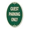 Signmission Guest Parking Only, 12 Inch X 18 Inch Designer, Heavy Gauge Aluminum A-OV-G-1218-9836 - alternate 1