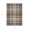 Homeroots 10' X 14' Brown Black And Ivory Plaid Washable Indoor Outdoor Area Rug 596320 - alternate 6