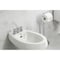 Kingston Brass Three-Handle Bidet Faucet with Knurled Handle and Brass Pop-Up, Polished Chrome KB6321KNL - alternate 3
