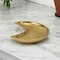 Homeroots 7in Gold Crescent Metal Handmade Vanity Tray 483178 - alternate 7