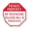 Signmission Private Property No Trespassing Vio, 18 Inch X 18 Inch, Vinyl Decal OC-D-18-171 - alternate 1